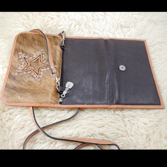 MONTANA WEST Tri-Fold Purse/Wallet-Hair-Brown - Picture 14 of 16